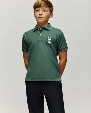 KIDS TATE BUNNY PIQUE POLO - KT0100063