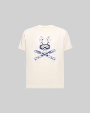 KIDS INDIGO BUNNY GRAPHIC TEE - KT0200106