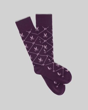 MENS NEW ALL OVER BUNNY DRESS SOCK - MO2200007