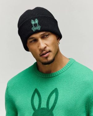 MENS GABIN PATCH BEANIE - MO2500019