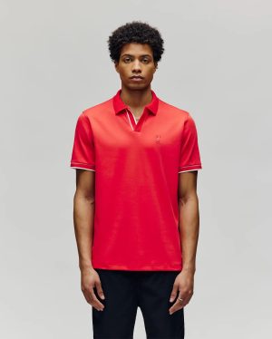 MENS KENDELL INTERLOCK JOHNNY COLLAR POLO - MT0100015
