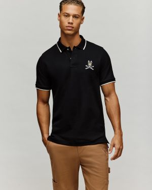 MENS INDIGO BUNNY PIQUE POLO - MT0100074