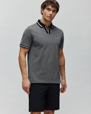JOSIAH JOHNNY COLLAR JACQUARD POLO - MT0100234