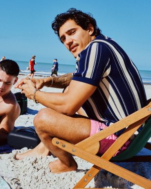 MENS CLIFF KNIT ZIP POLO - MT0100210